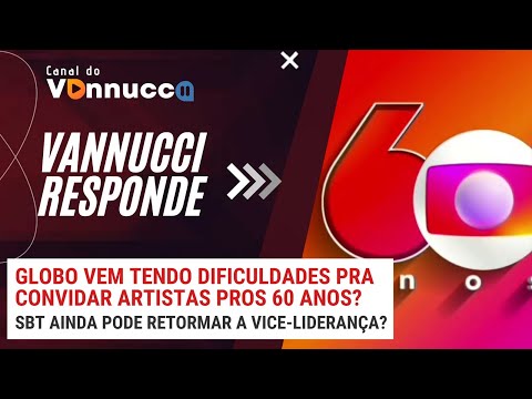 TV GLOBO COM DIFICULDADES PARA SEUS 60 ANOS? VANNUCCI RESPONDE