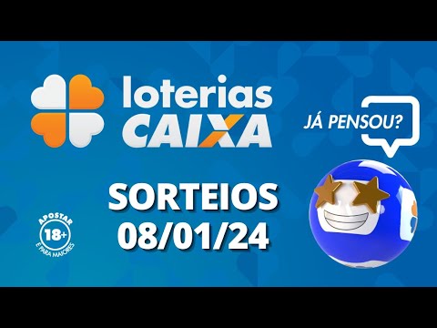 Loterias CAIXA: Quina, Super Sete, Lotofácil e mais 08/01/2024