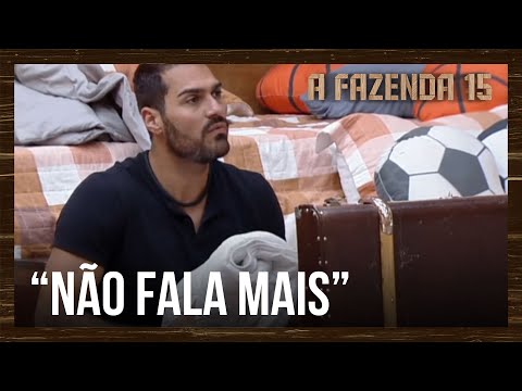 Black volta a falar de Lucas e Shay o interrompe: "Está ficando muito chato" | A Fazenda 15