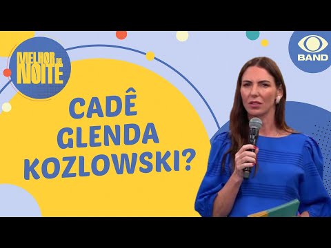 Glenda Kozlowski tem intoxicação alimentar e não apresenta o Melhor da Noite