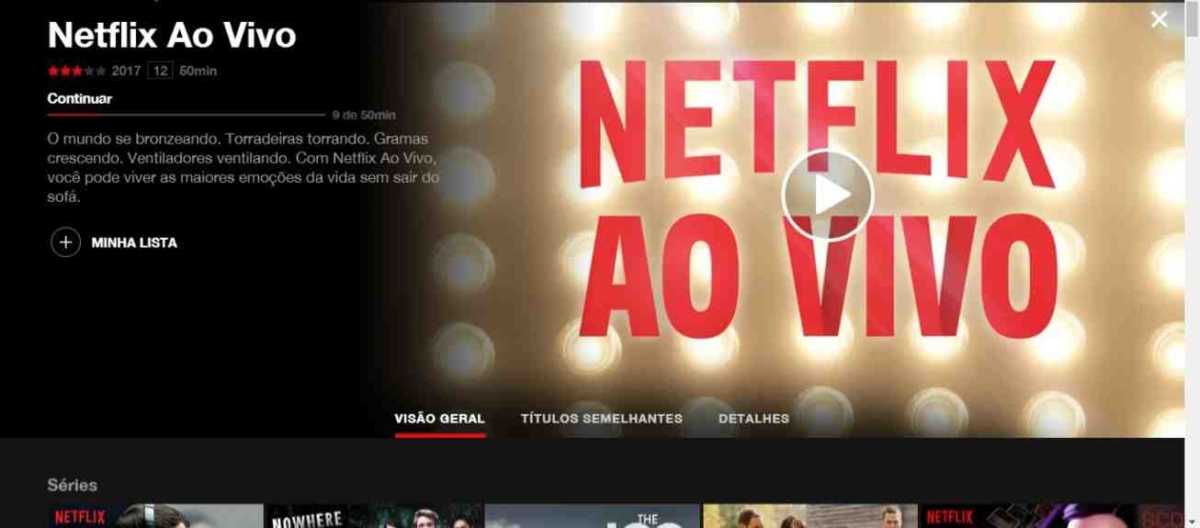 Netflix ao vivo