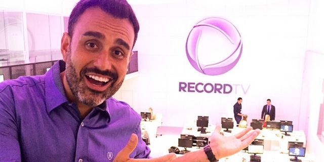 Fábio Ramalho na Redação da Record TV Rio