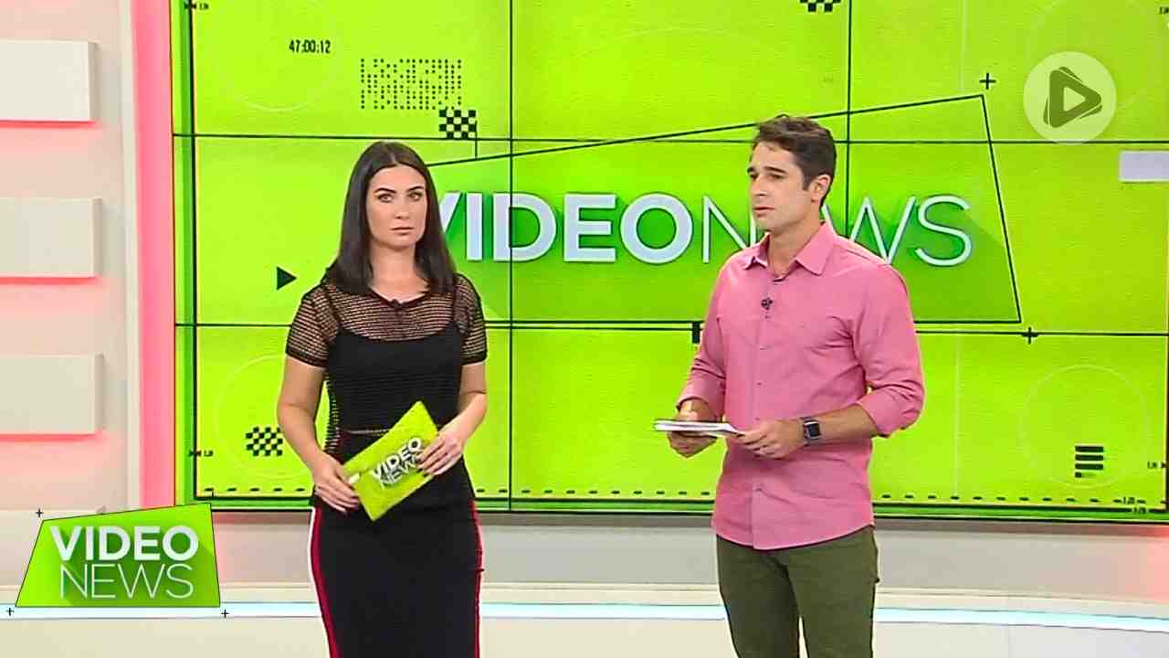 Larissa Erthal e Rafael Baronesi no Vídeo News