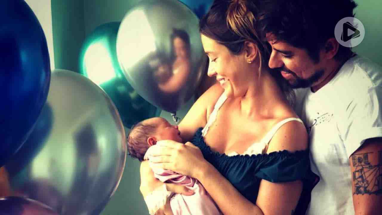 Julaiana Didone, afilha Liz e o marido Flávio Rossi