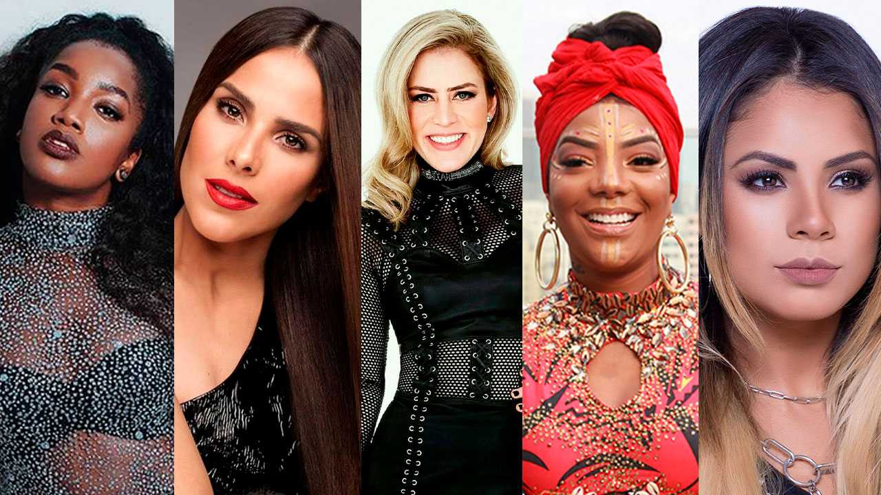 Iza, Wanessa Camargo, Lu Andrade, Ludmilla e Lexa