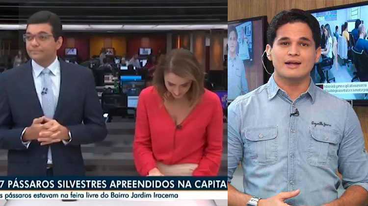 Apresentadores do CETV 1ª edição que caíram na gargalhada e o ex-apresentador do Globo Esporte que pediu demissão enquanto apresentava o programa