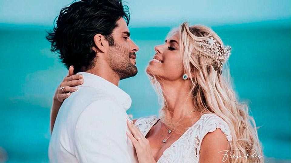 Caroline Bittencourt e o empresário Jorge Sestini se casaram no início do ano