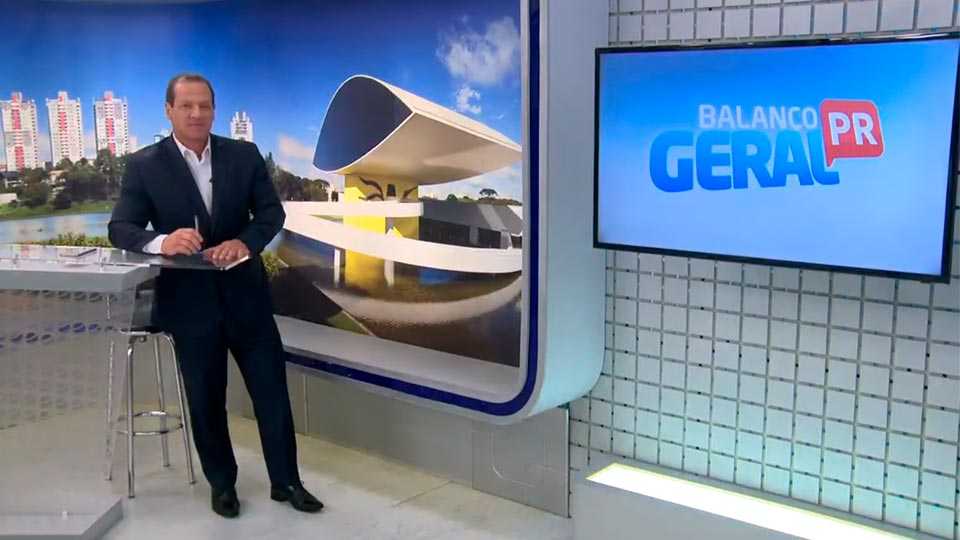 Gilberto Ribeiro apresentador do 'Balanço Geral PR'