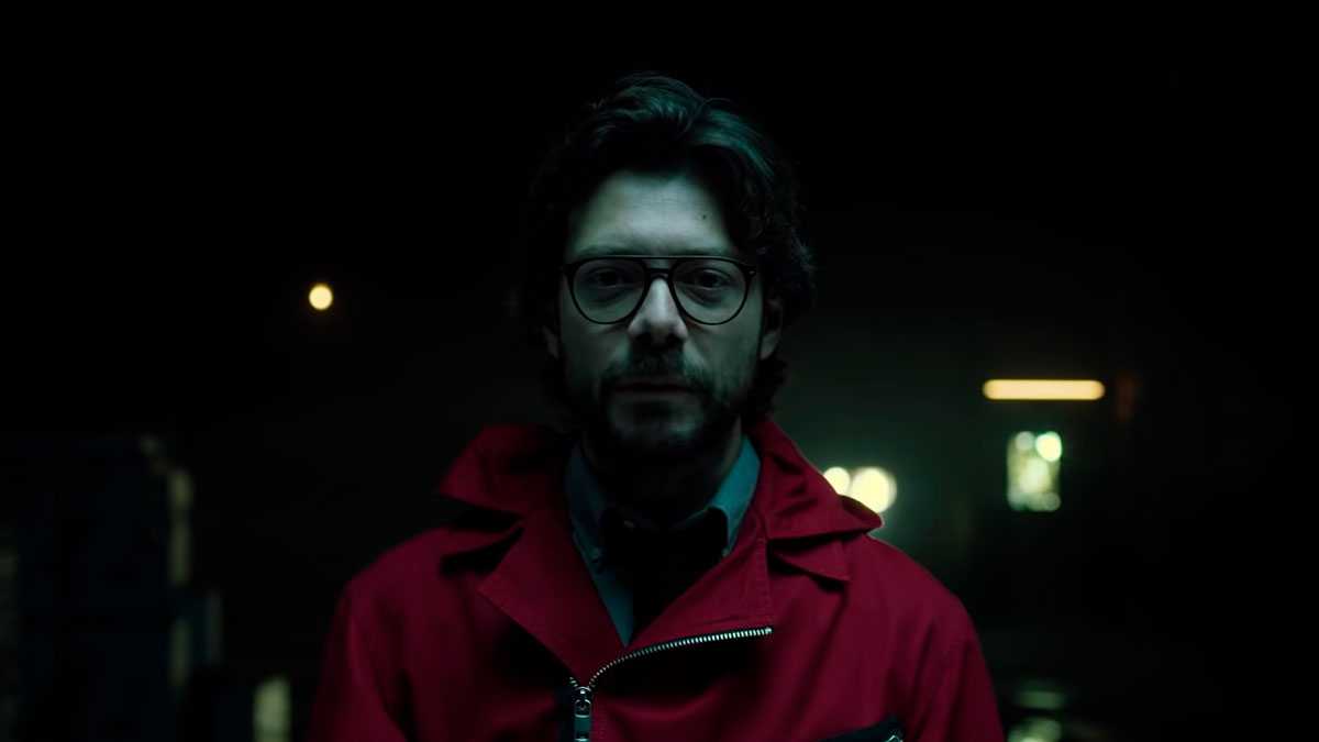 Professor em cena da terceira parte de La Casa de Papel