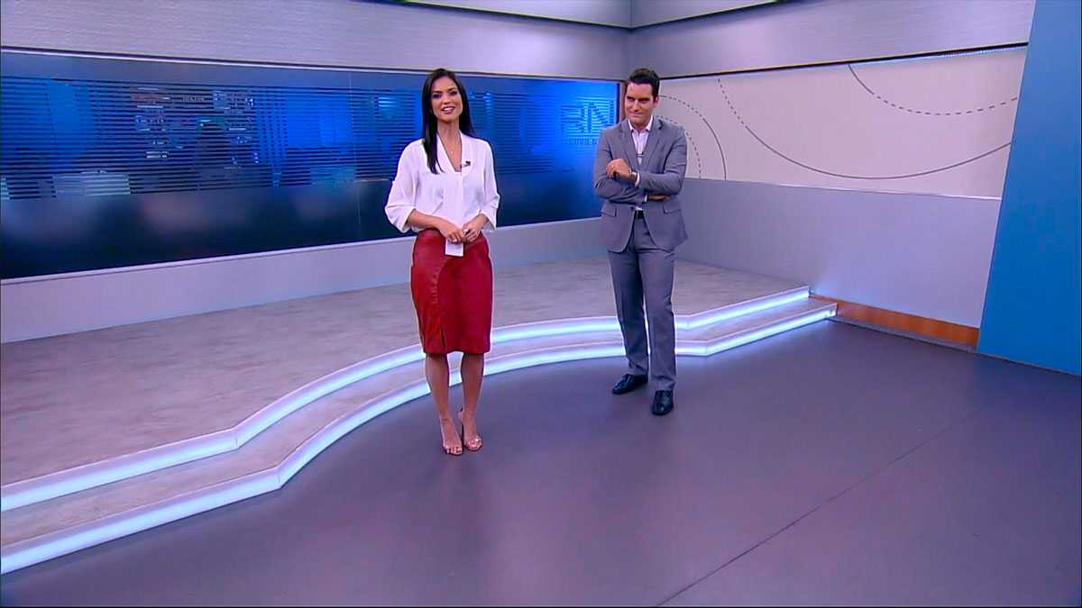 Viviane Barbosa e Gustavo Toledo Link News na Record News