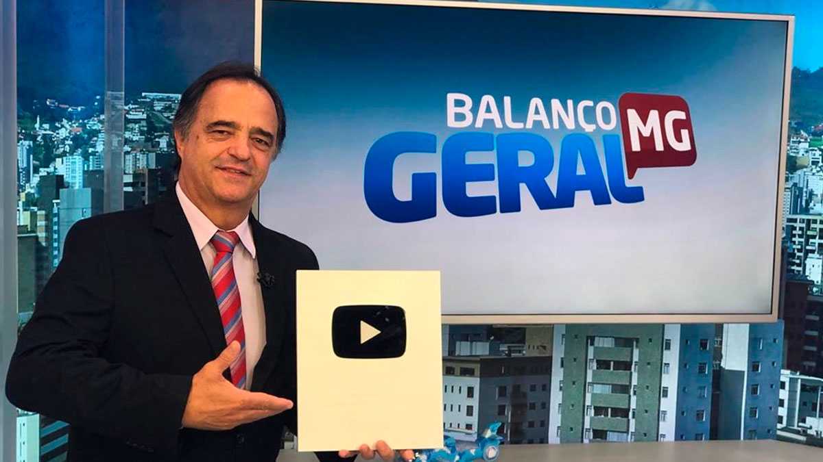 Mauro Tramonte prêmio prata do Youtube Balanço Geral MG