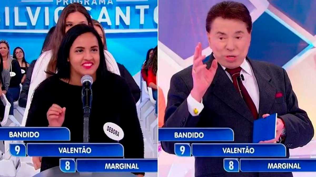 Mulher associa bolsonaro a bandido no programa Silvio Santos