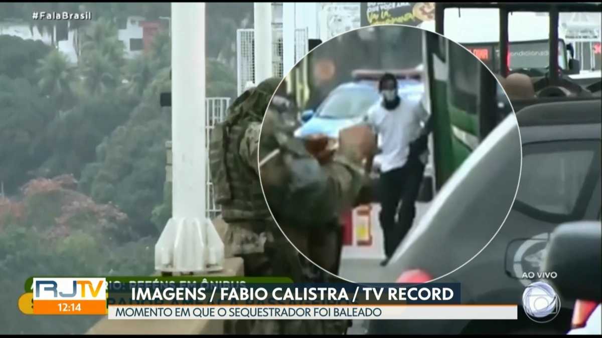 Globo exibe imagens da Record TV no RJ TV