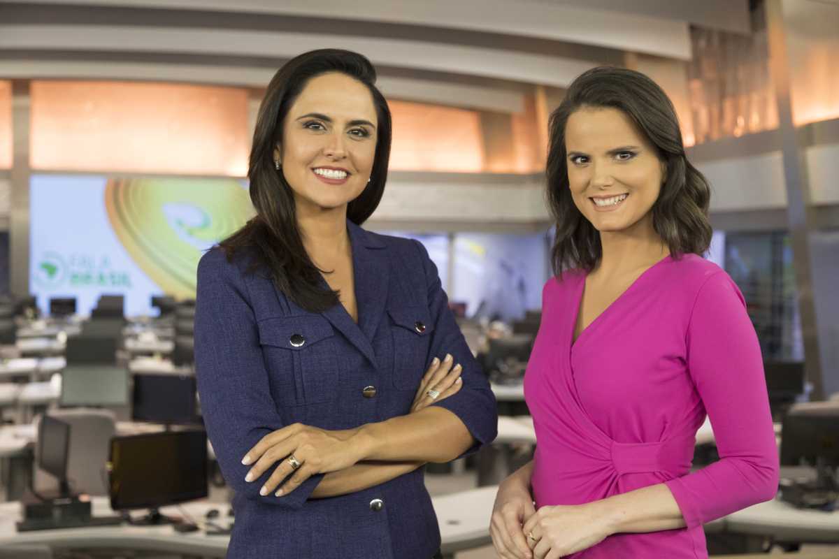 Carla Cecato e Roberta Piza apresentam o Fala Brasil