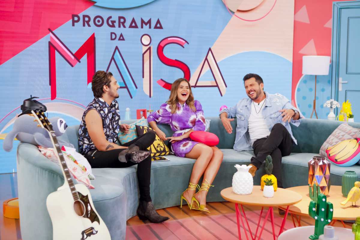 Luan Santana e Wellington Muniz no Programa da Maisa