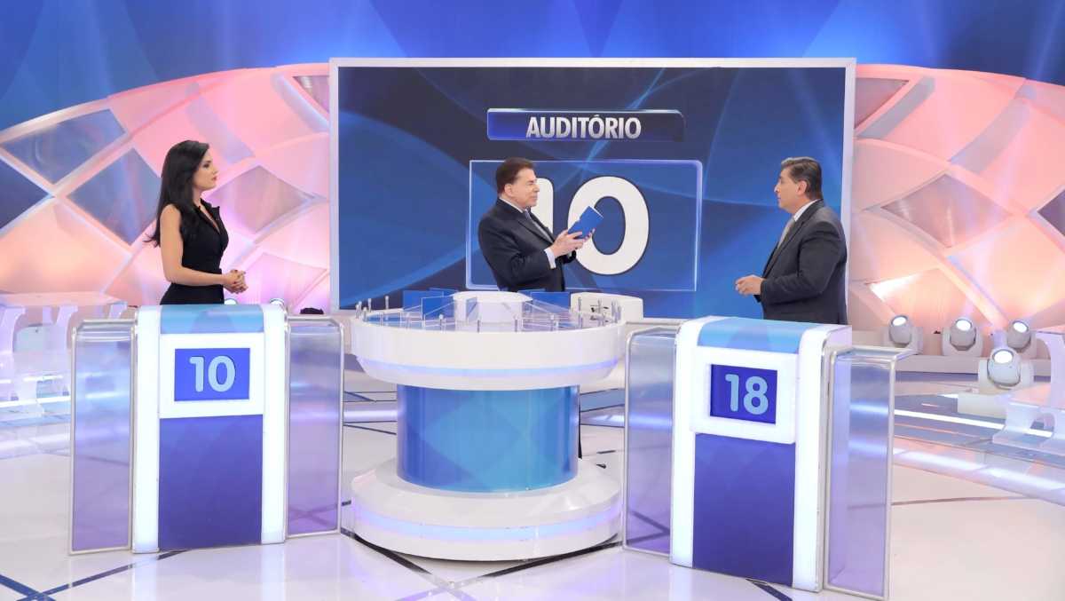 Márcia Dantas, Carlos Nascimento e Silvio Santos