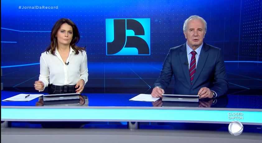 Adriana Araújo e Celso Freitas comandam o 'Jornal da Record'