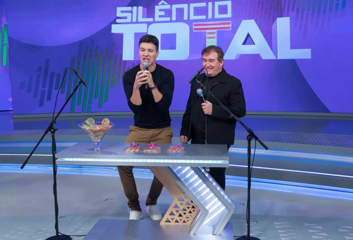 Amado Batista e Rodrigo Faro em prova do 'Silêncio Total'