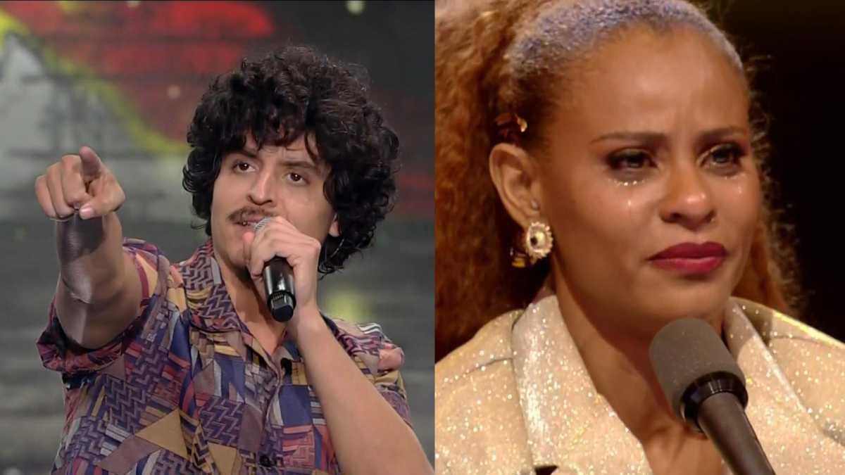 Rafa Moura e Aline Wirley no The Four Brasil da Record TV