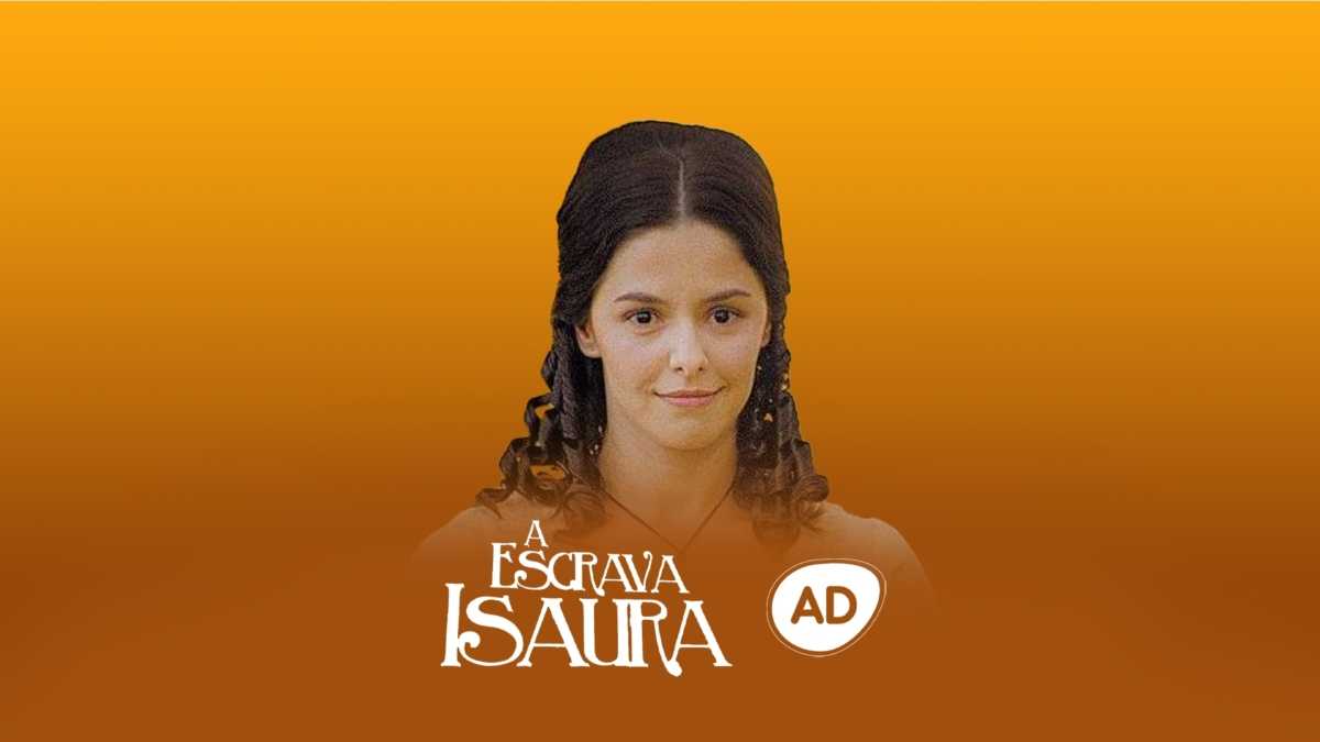 Logo do resumo de A Escrava Isaura com a protagonista da história