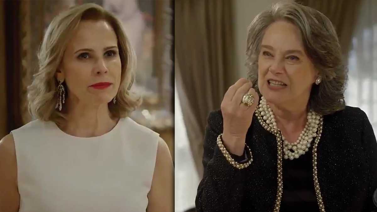 Débora (Bia Seild) e Verônica (Selma Egrei) em cena na novela Apocalipse