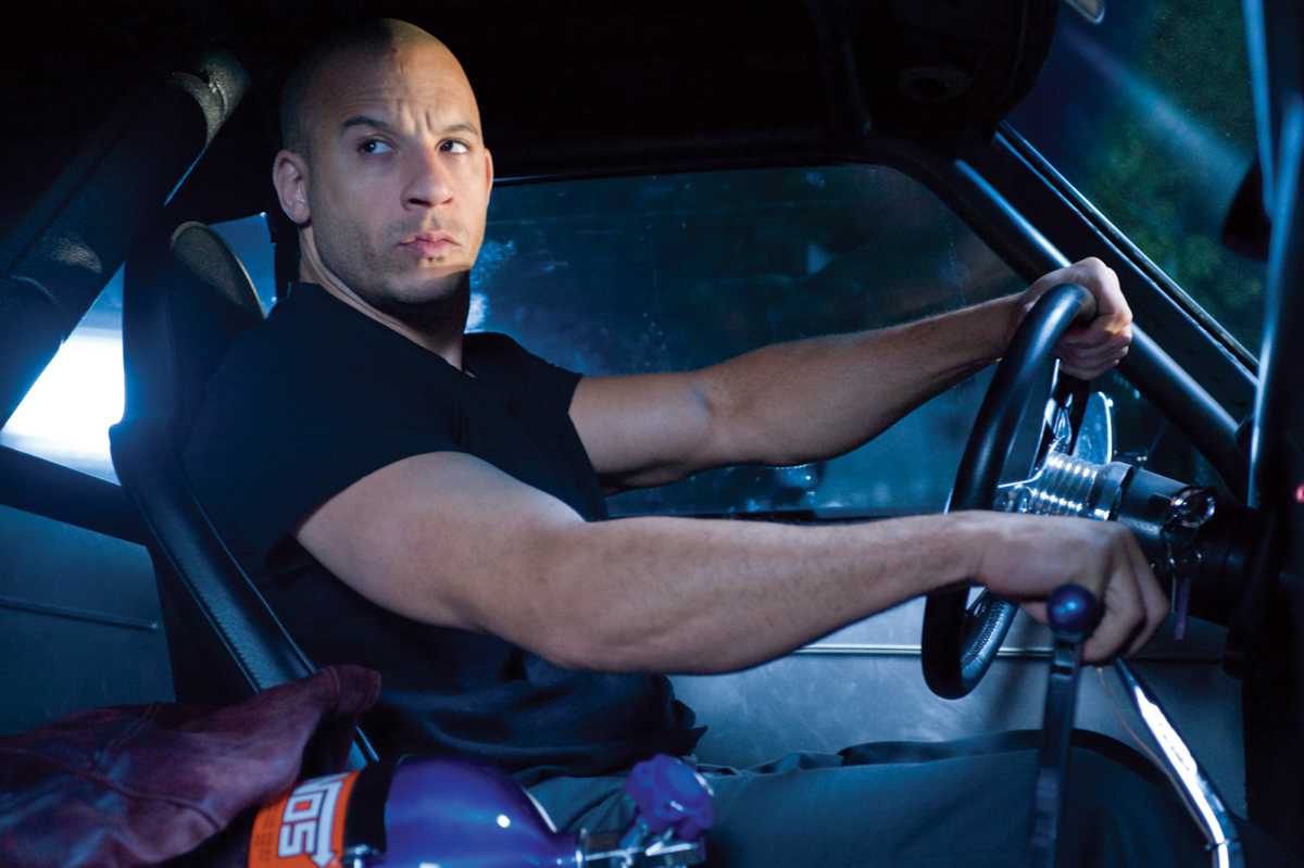 Ator Vin Diesel em uma das cenas do filme Velozes e Furiosos - 4, lançado em 2009