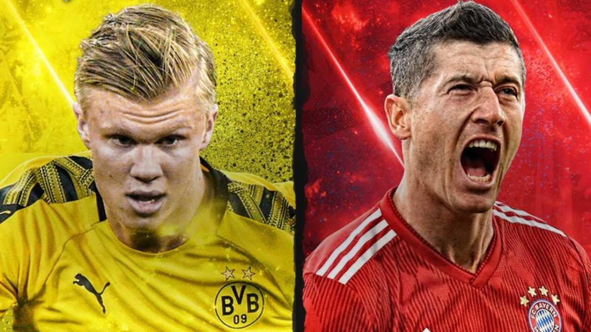 Divulgação do clássico entre Dortmund X Bayer