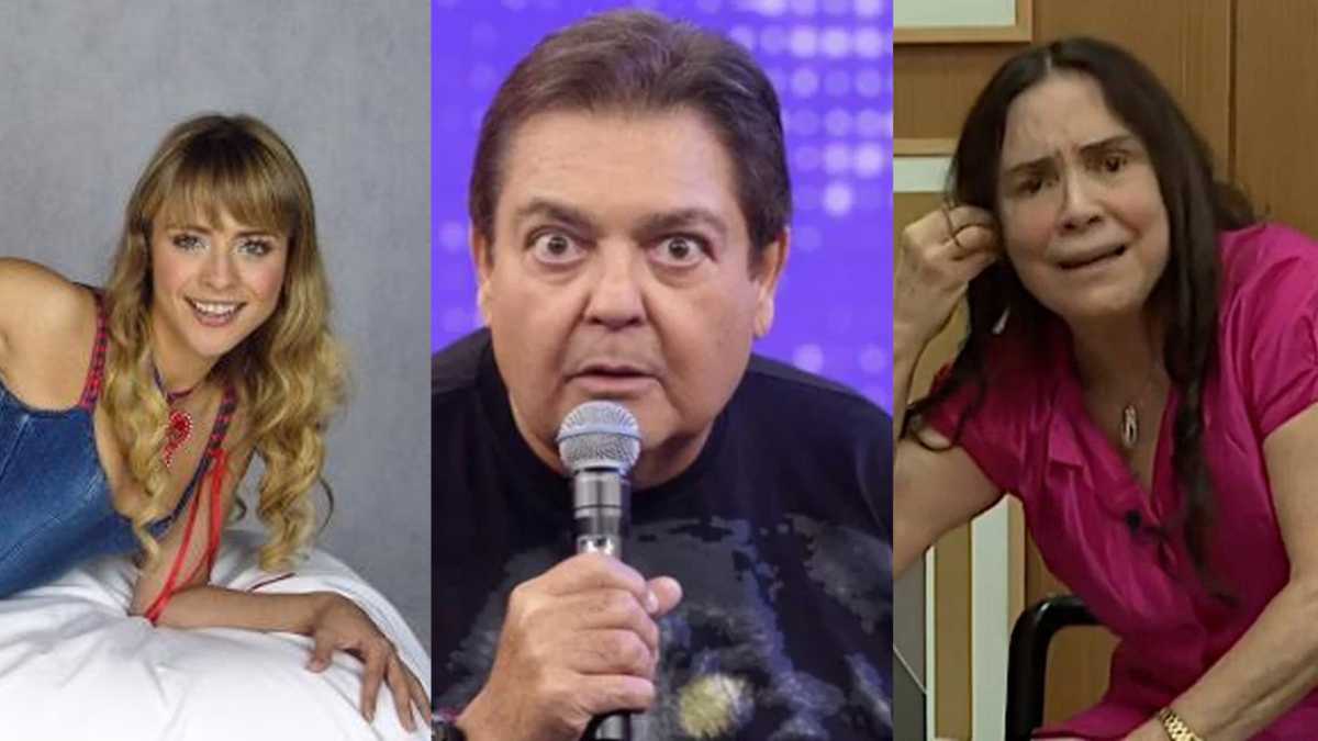 Floribella, Faustão e Regina Duarte no Notícias em Stories