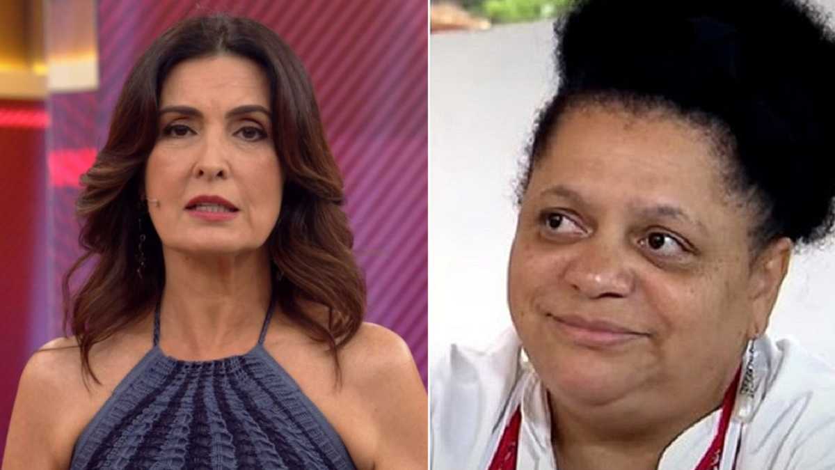 Fátima Bernardes e ex-cozinheira Léa Silva