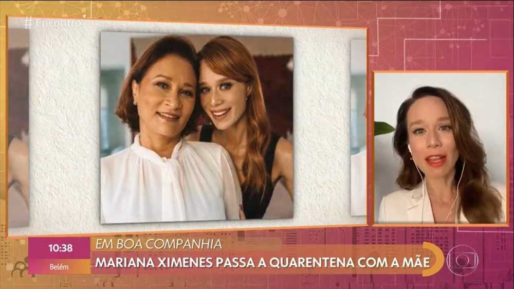 Mariana Ximenes e sua mãe Fátima