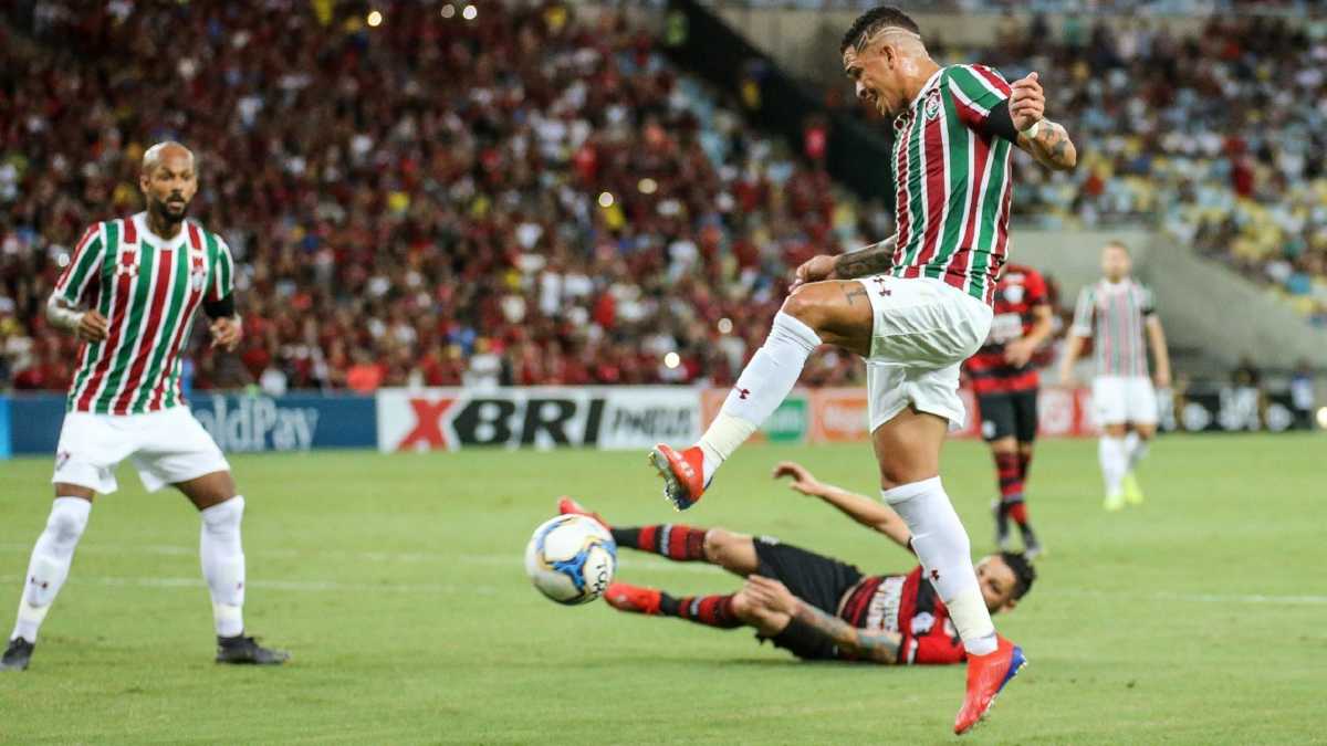 Jogo entre Fluminense e Flamengo em 2019