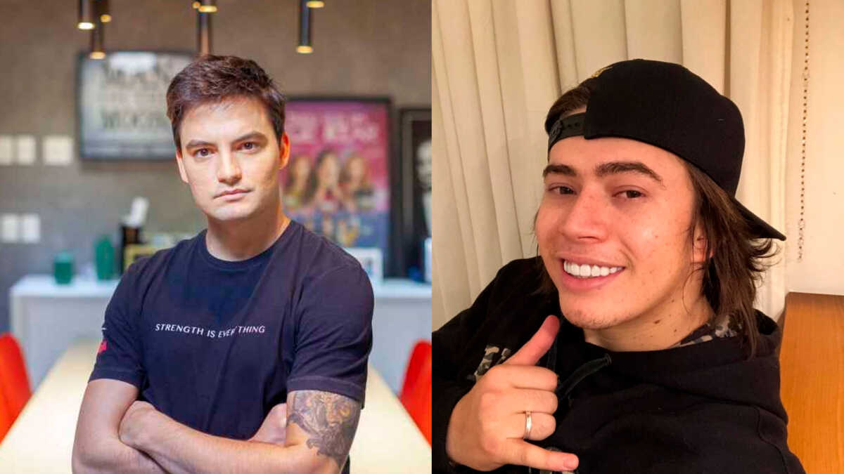 Youtuber Felipe Neto e o humorista Whindersson Nunes