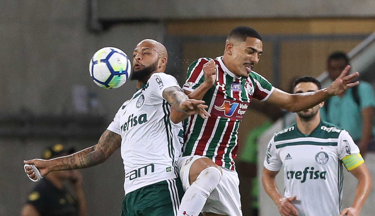 Jogo entre Palmeiras e Fluminense em 2019