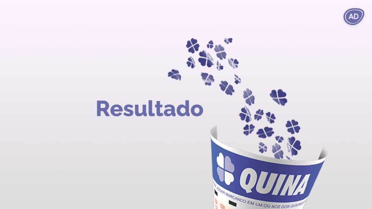 Capa de divulgação do resultado da Quina