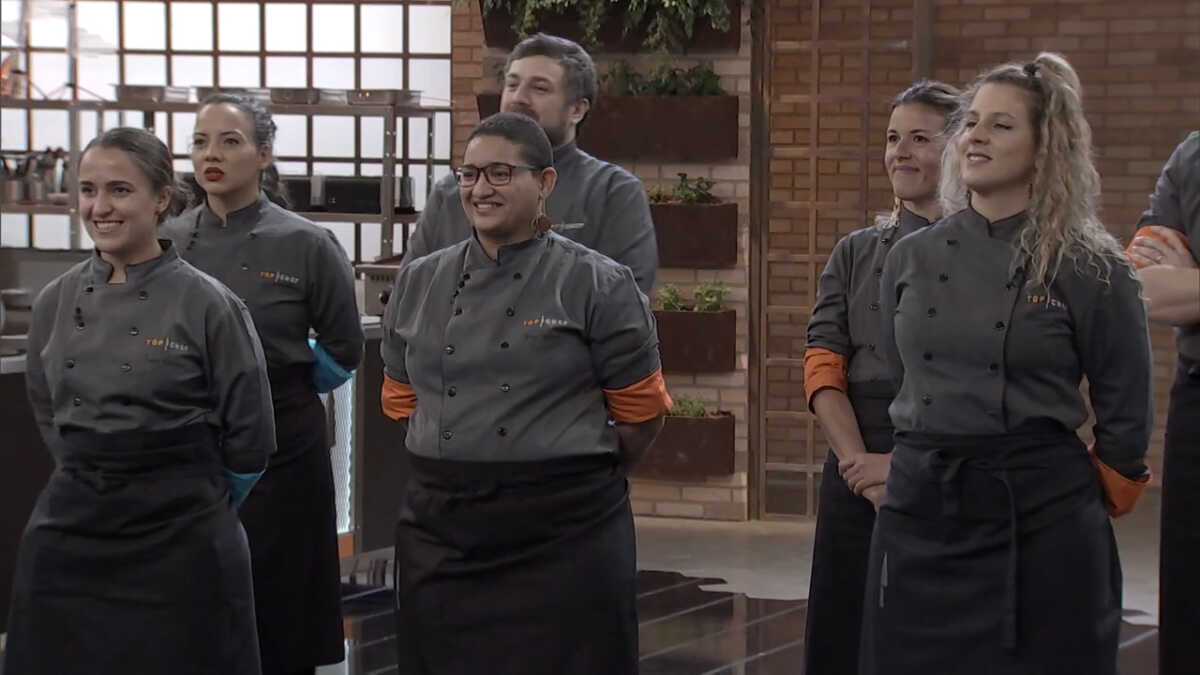 Participantes do Top Chef no sexto episódio do programa