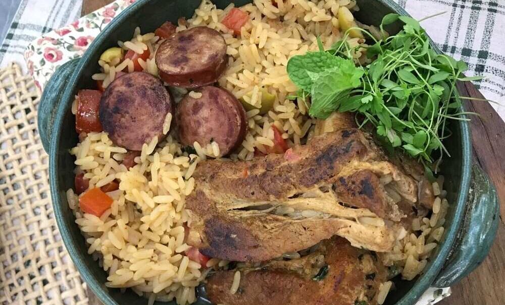 Arroz de Forno com Costelinha da ana Maria Braga