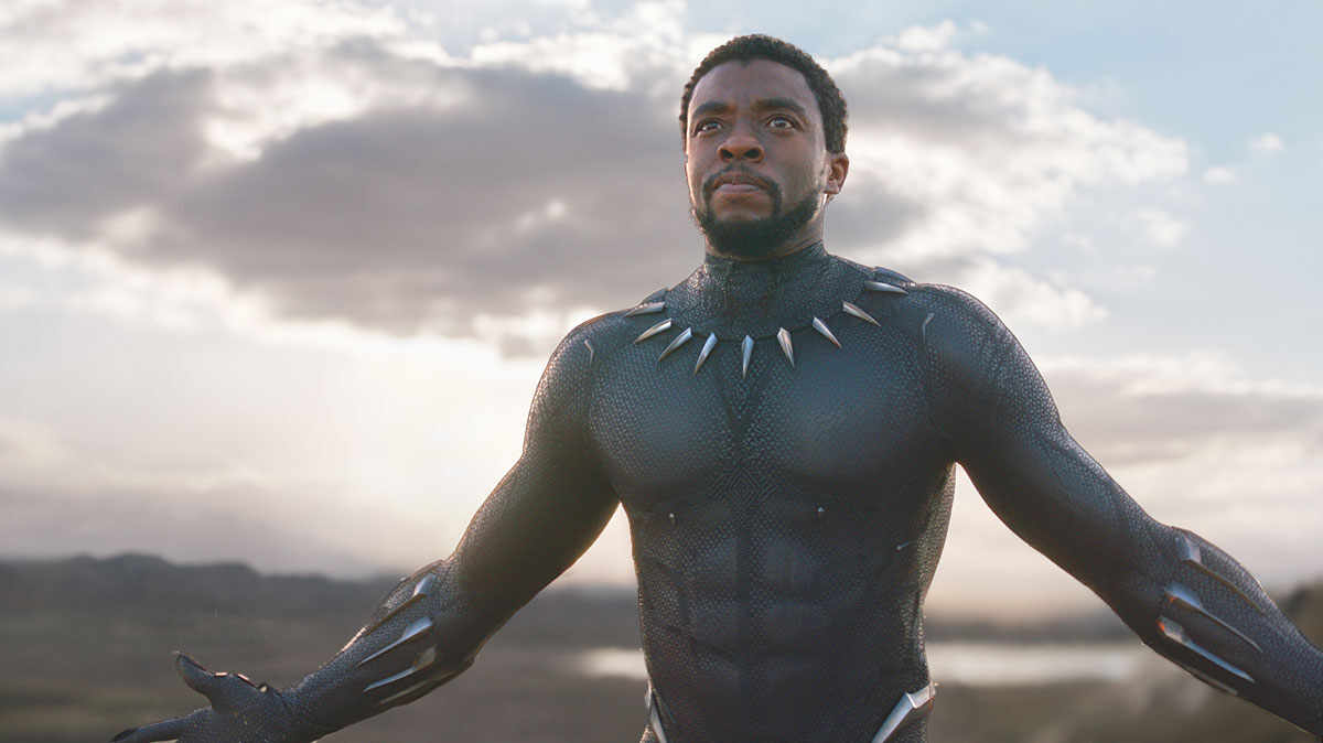 Chadwick Boseman como o Pantera Negra