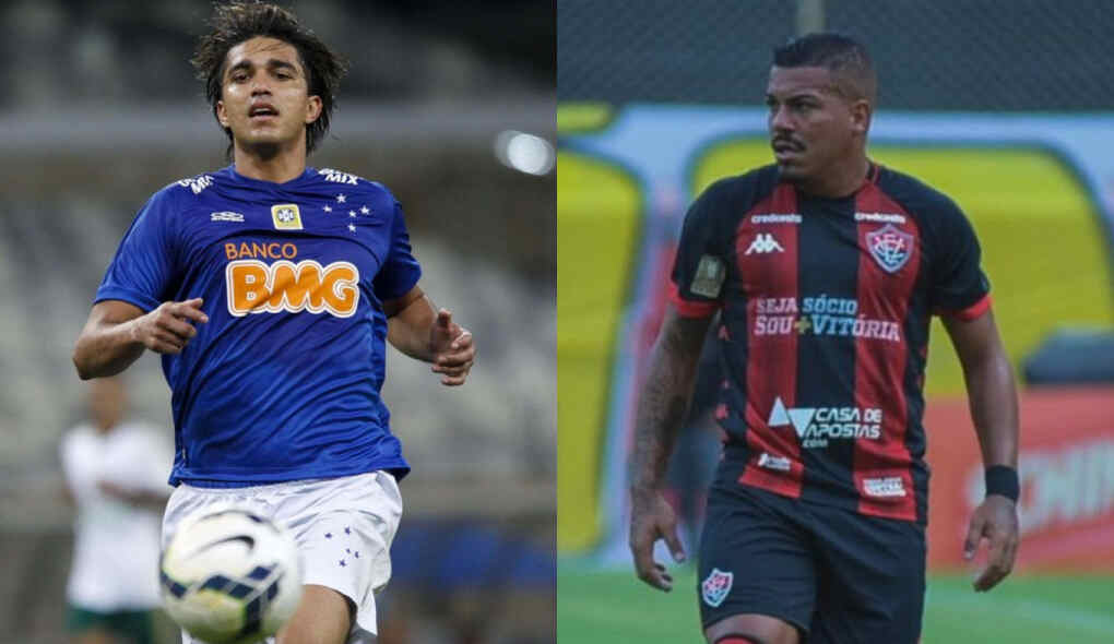 Jogadores Marcelo Moreno e Thiago Carleto