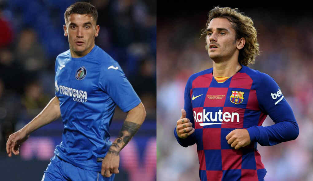 Jogadores de Getafe e Barcelona que duelarão neste sábado pela La Liga