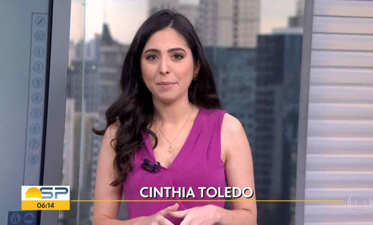 Cinthia Toledo estreia como apresentadora eventual do Bom Dia SP