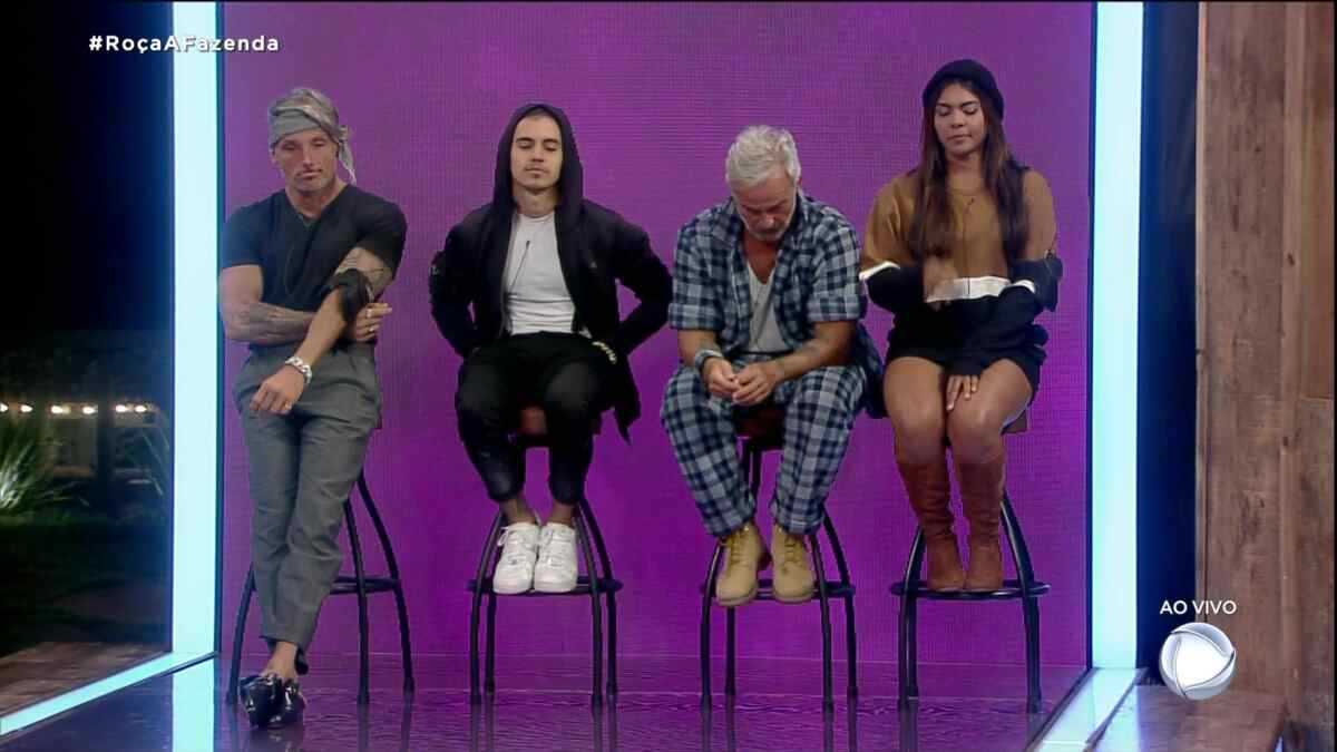 Juliano Ceglia, Biel, Mateus e Tays estão na oitava roça de a fazenda