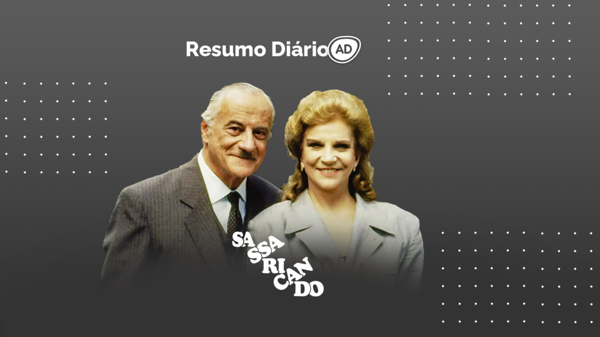 Logo do resumo diário da novela Sassaricando