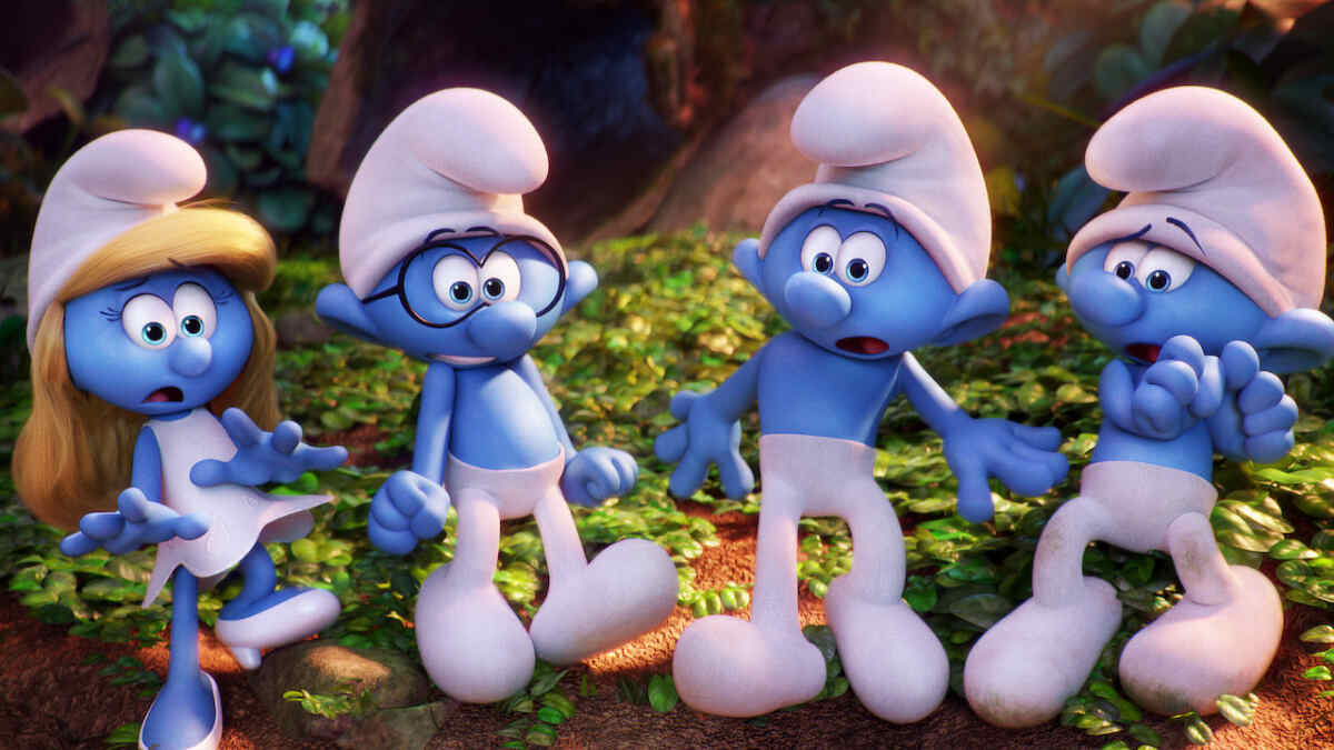 Filme de animação Os Smurfs e a Vila Perdida, exibido pela Globo na Sessão da Tarde