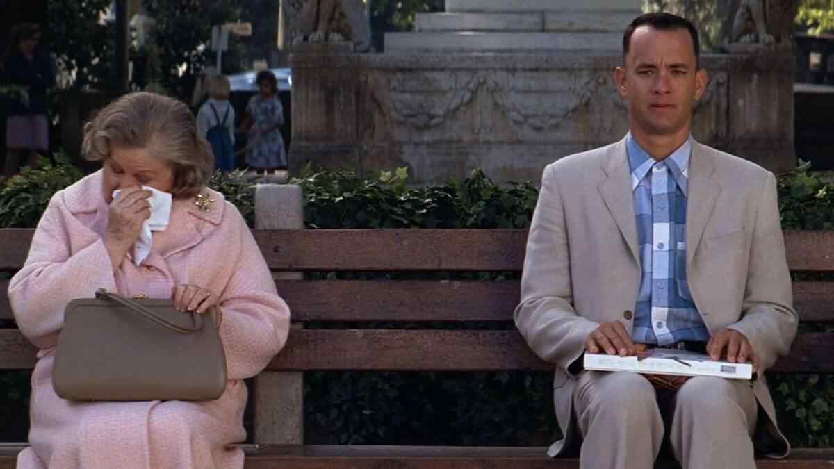 Cena do filme Forrest Gump: O Contador de Histórias, exibido pela Globo na Sessão de Sábado