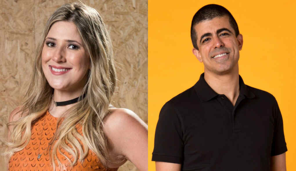 Dani Calabresa e Marcius Melhem em uma montagem