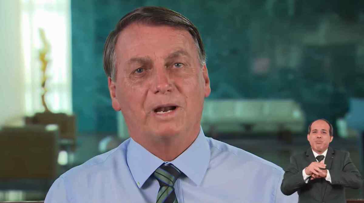 Jair Bolsonaro em pronunciamento exibido no dia de natal, 24 de dezembro de 2020