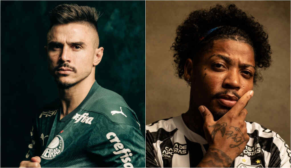 Montagem dos jogadores Willian e Marinho