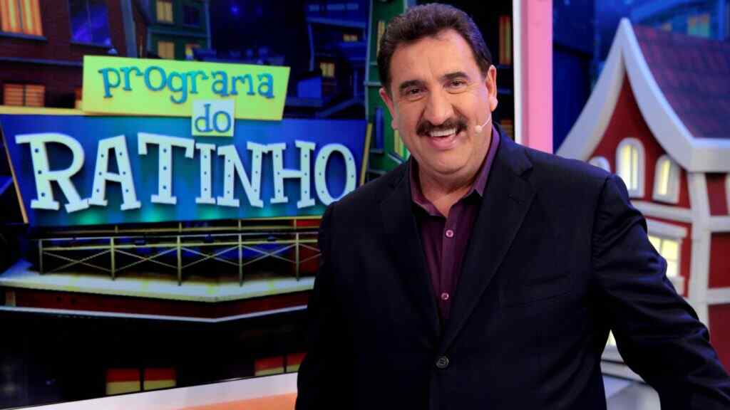 Ratinho no estúdio do programa