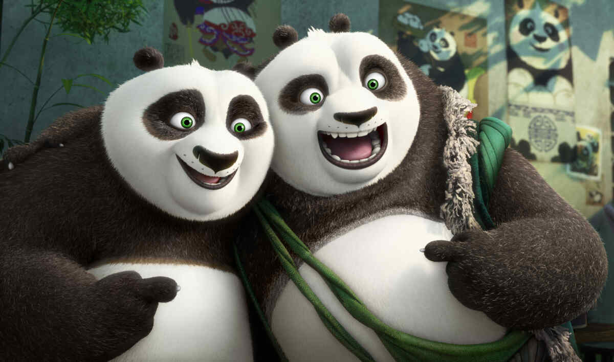 cena do filme de animação Kung Fu Panda 3