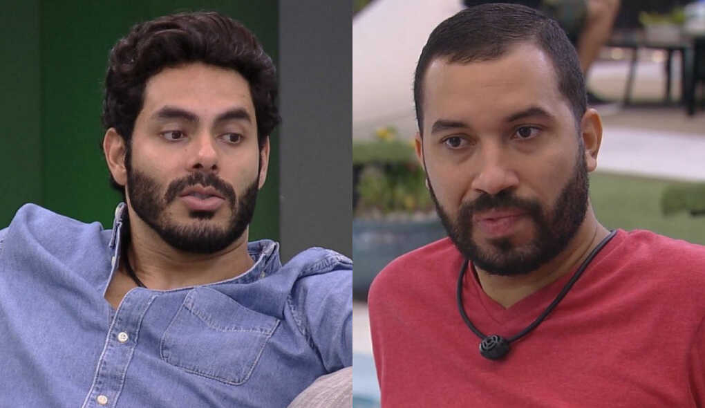 Montagem com Rodolffo e Gilberto, participantes do BBB 21